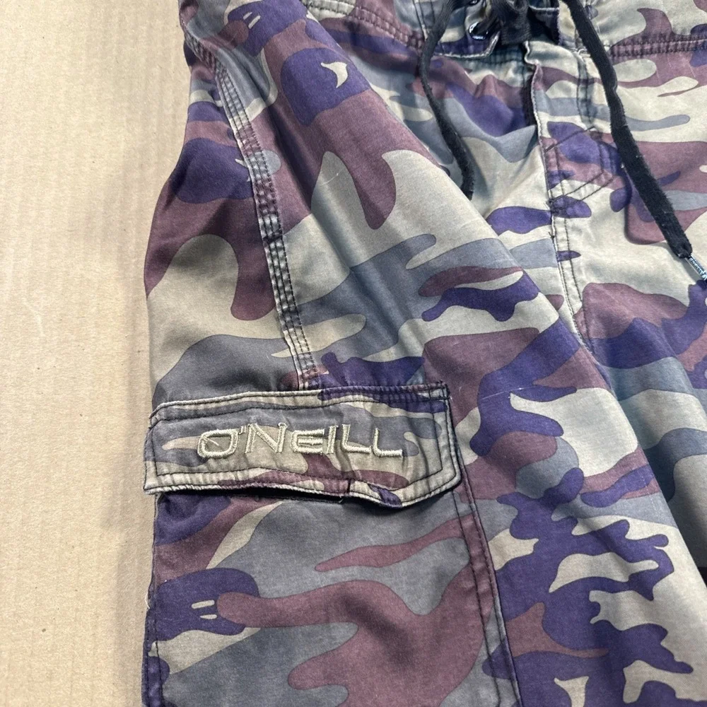 O'Neill Men's Board Shorts, Multi-Camo Print, Drawstring Cargo Pocket